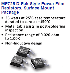 CADDOCK 電流検出抵抗器　MP725 (D-Pak)